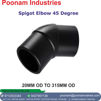 HDPE Spigot Elbow 45 Degree