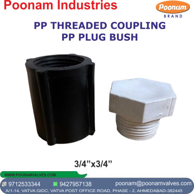 PP threaded coupling AND PLUG BUSH