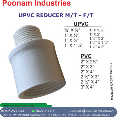 UPVC REDUCER M/T - F/T