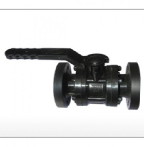 PP Flange End Ball Valve (Black) in Ahmedabad, india