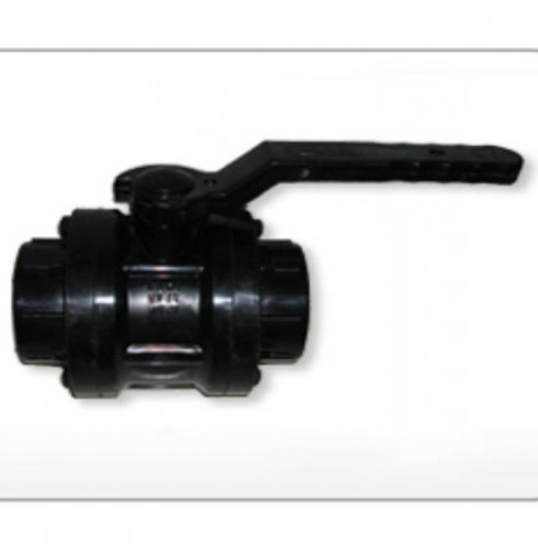 PP Screwed End Ball Valve (Black)