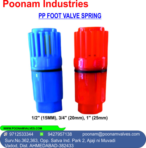 PP Spring Foot Valve