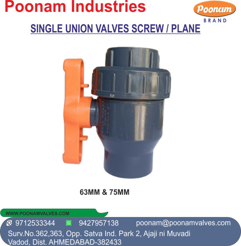 RPVC Single Union Valve – Manufacturer & Supplier in Indi