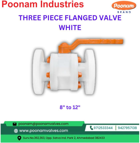 PP Three Piece Flange End Ball Valve, Drip Irrigation Ball Valve India, Agricultural Ball Valve India