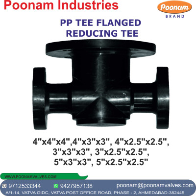 PP TEE FLANGED & REDUCING TEE